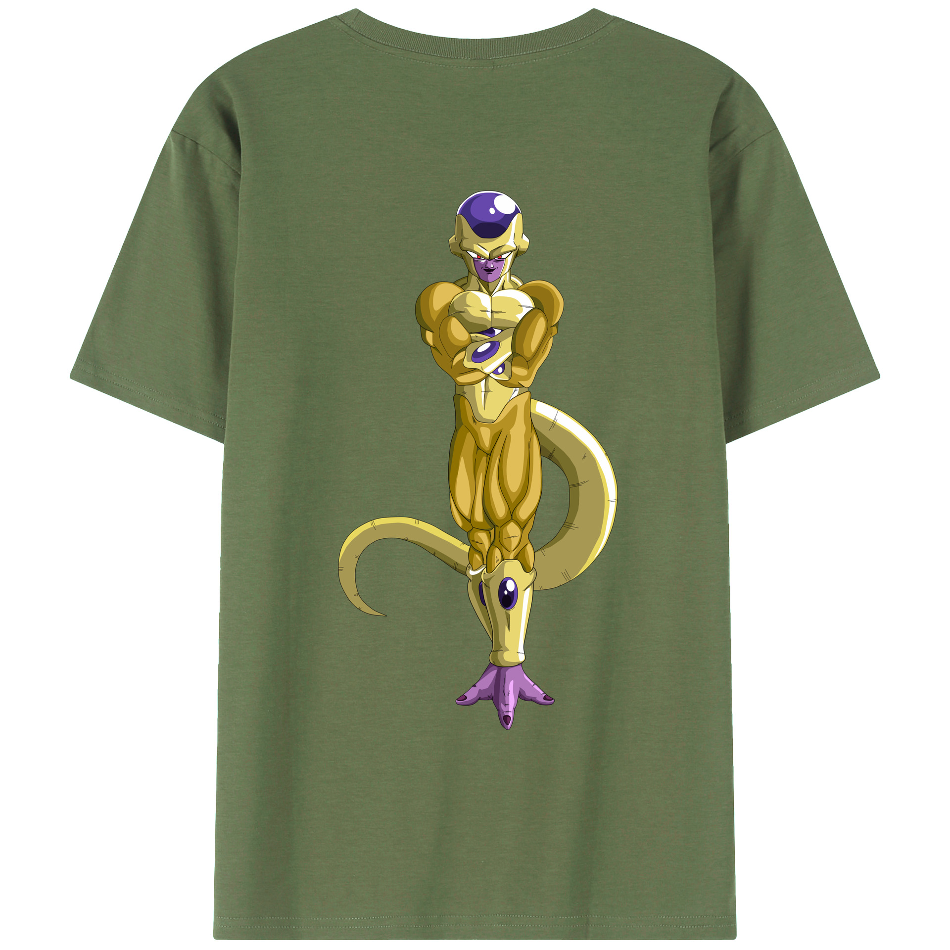 （画像用） ドラゴンボール フリーザ DRAGON BALL Frieza 綿100％ メンズ半袖Tシャツ（バックプリント） 通気性